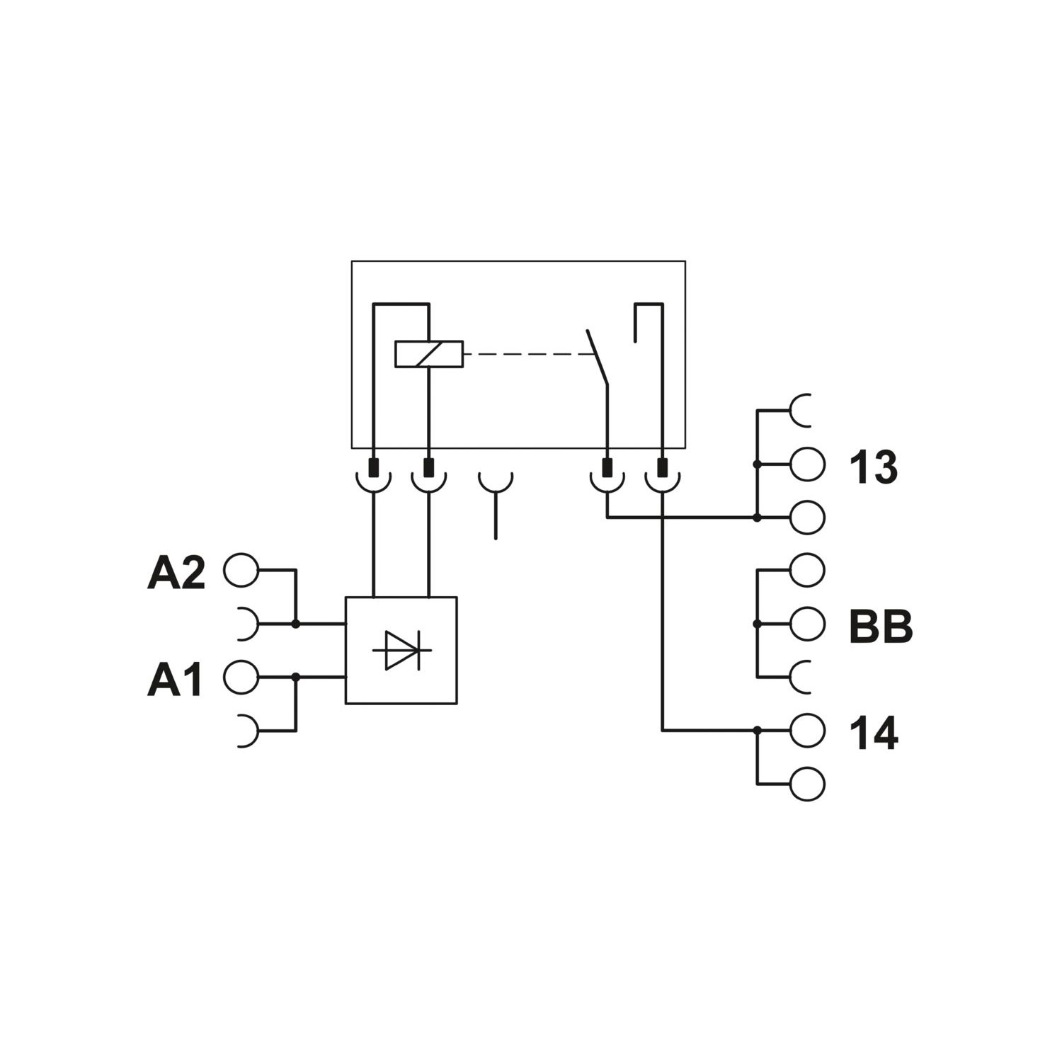 PLC-RPT- 24DC/ 1IC/ACT - 继电器模块