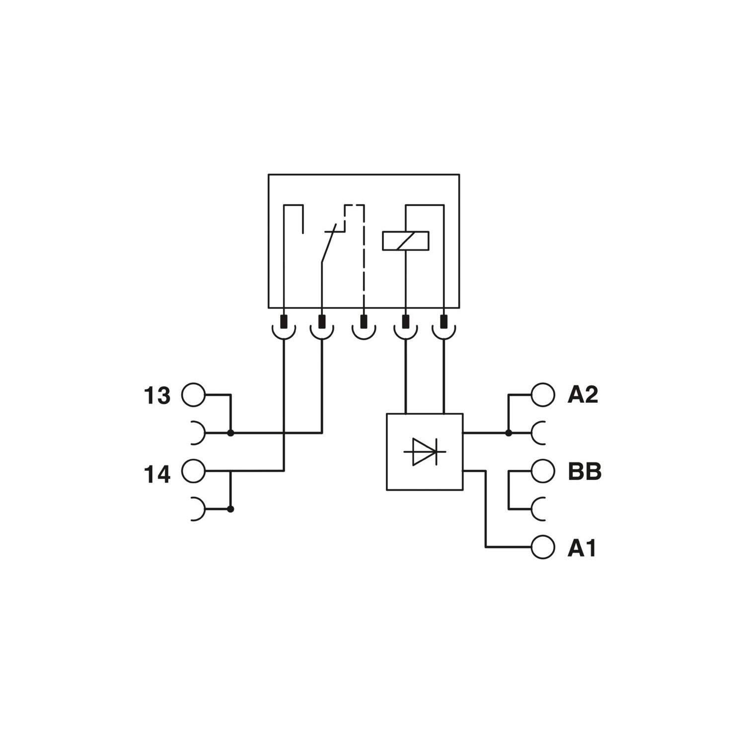 PLC-RPT- 24DC/ 1AU/SEN - 继电器模块