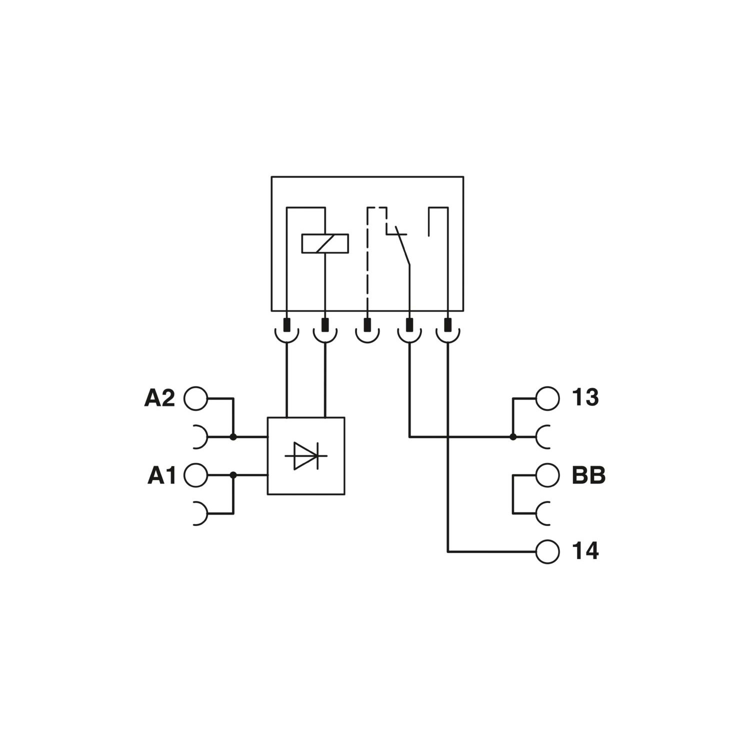 PLC-RPT- 24DC/ 1/MS/ACT - 继电器模块