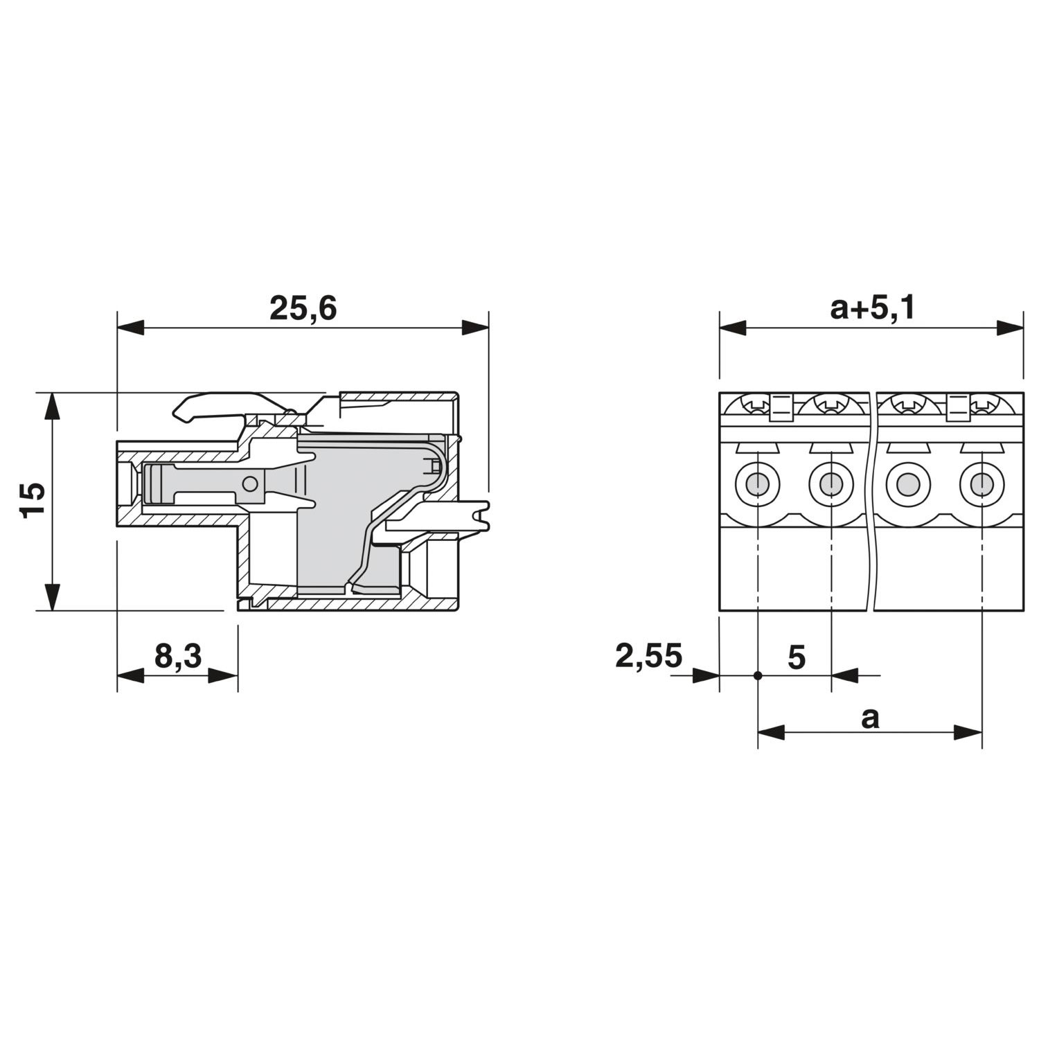 FKCT 2,5/ 4-ST - PCB 插拔式连接器