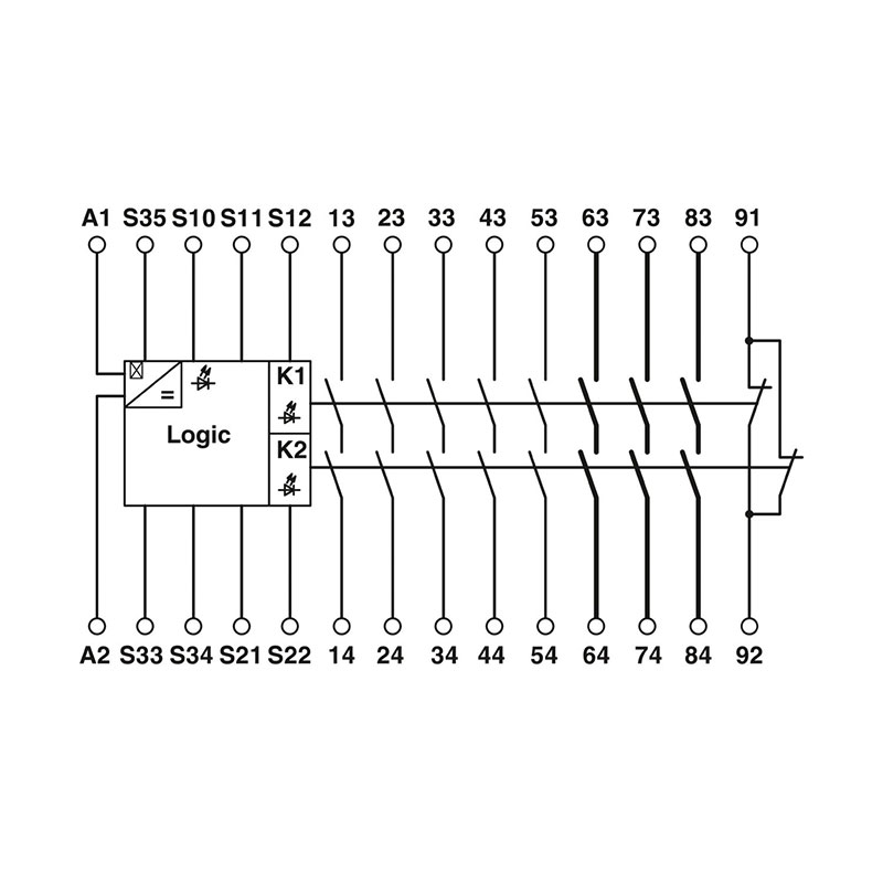 PSR-SPP-24UC/ESAM4/8X1/1X2 - 安全继电器