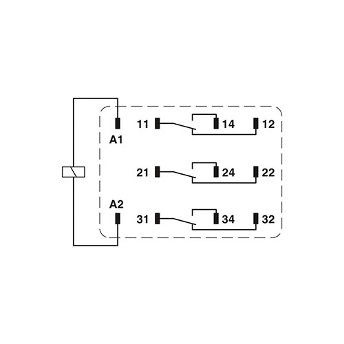 REL-PR3- 24DC/3X21 - 单个继电器