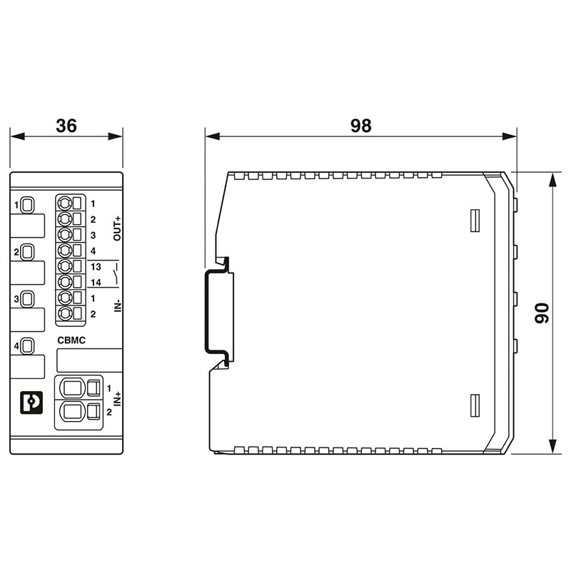 CBMC E4 24DC/1-10A NO - 电子设备断路器