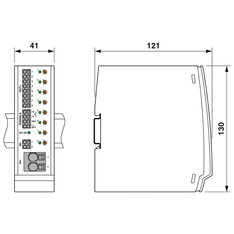 CBM E8 24DC/0.5-10A NO-R - 电子设备断路器