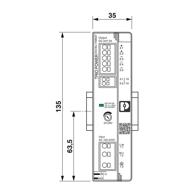 TRIO3-PS/1AC/24DC/5 - 电源