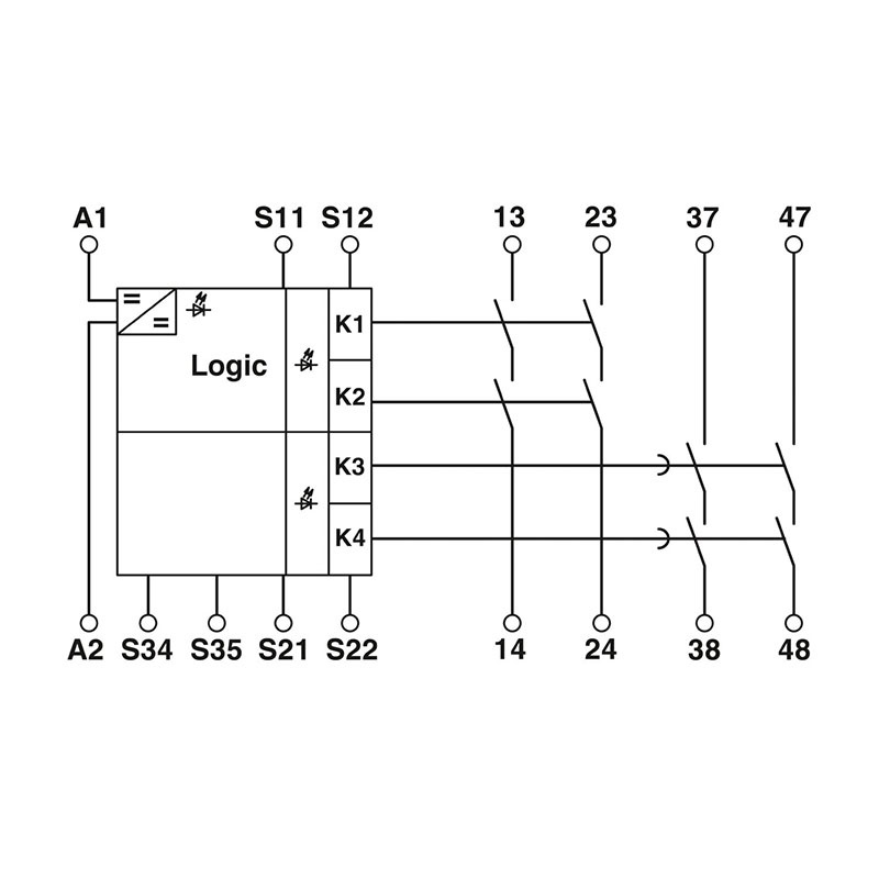 PSR-SCP- 24UC/ESA2/4X1/1X2/B - 安全继电器