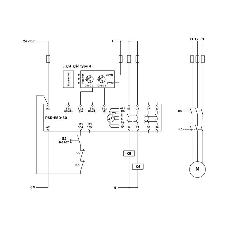 PSR-SCP- 24UC/ESA2/4X1/1X2/B - 安全继电器