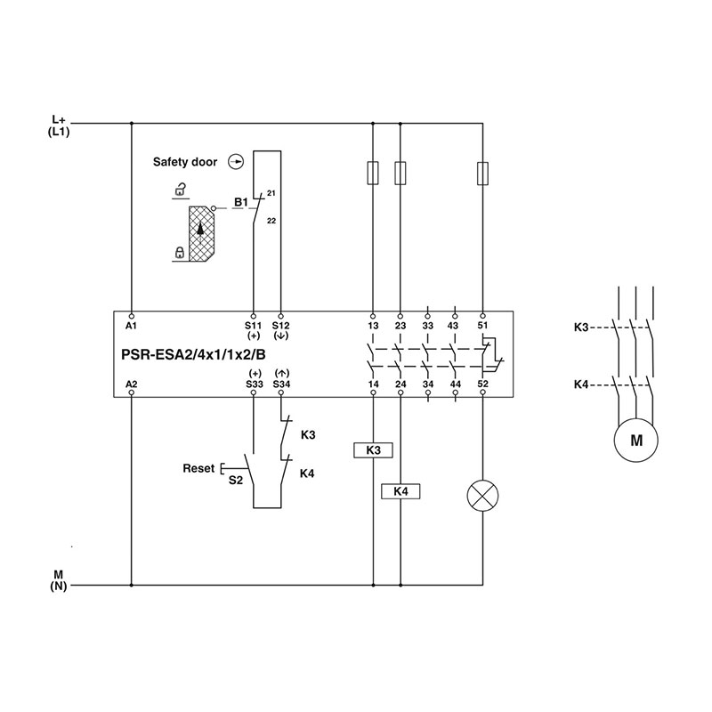 PSR-SCP- 24DC/ESD/4X1/30 - 安全继电器