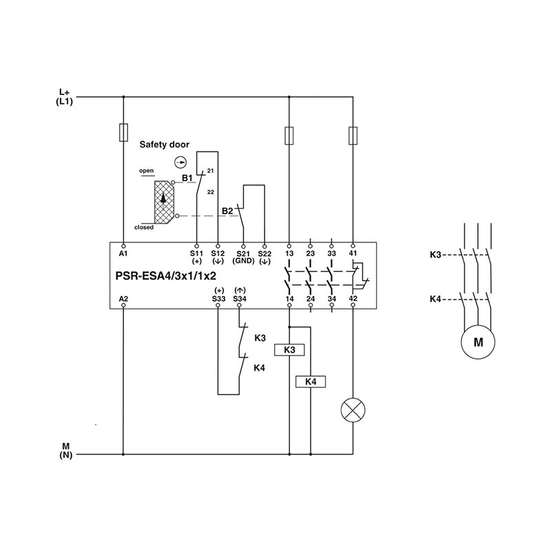 PSR-SPP- 24UC/ESA4/3X1/1X2/B - 安全继电器