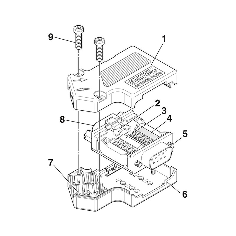 SUBCON-PLUS-CAN/PG - D-SUB总线连接器