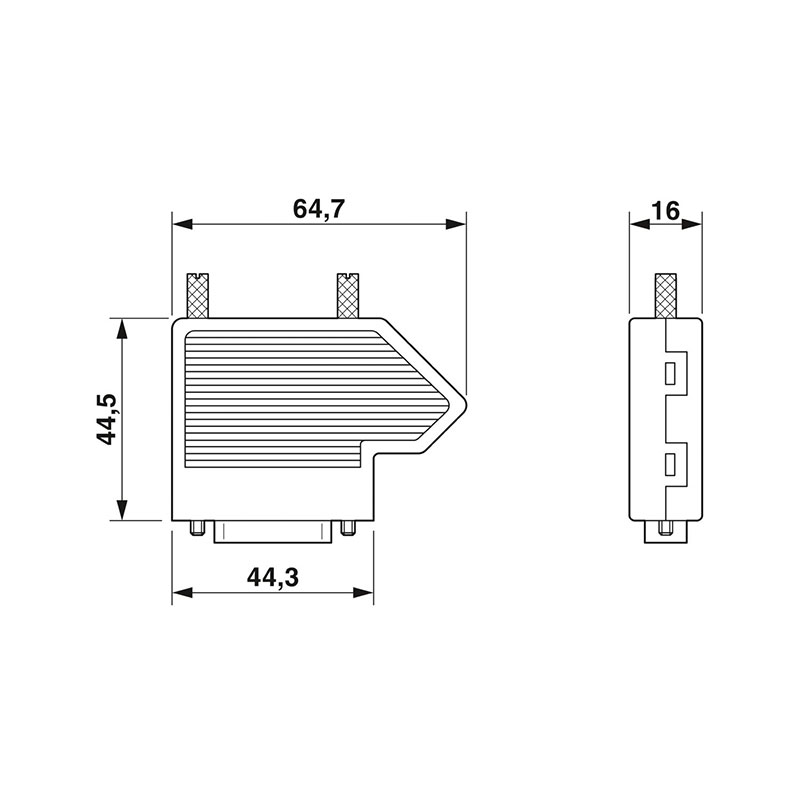 SUBCON 15/M-SH - D-SUB总线连接器