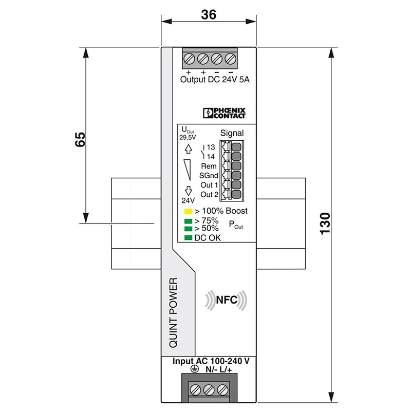 QUINT4-PS/1AC/24DC/5 - 电源