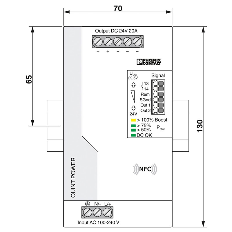 QUINT4-PS/1AC/24DC/20 - 电源