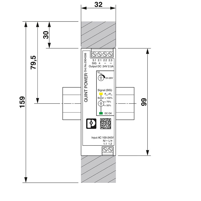 QUINT4-PS/1AC/24DC/2.5/SC - 电源