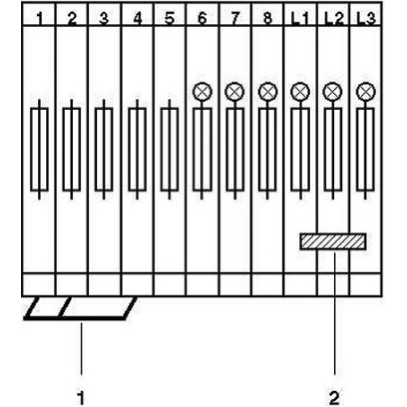 UK 6,3-HESILED 24 - 保险丝接线端子