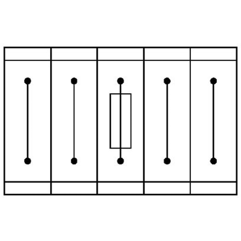 UKK 5-HESILED 24 (5X20) - 保险丝接线端子