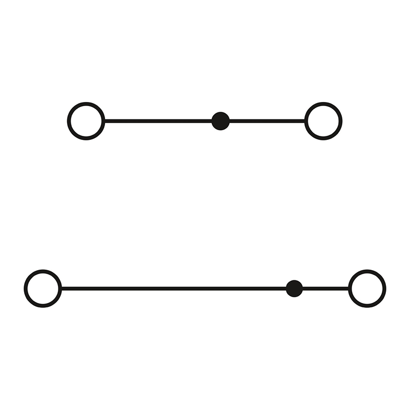 UKKB 3 BU - 双层接线端子