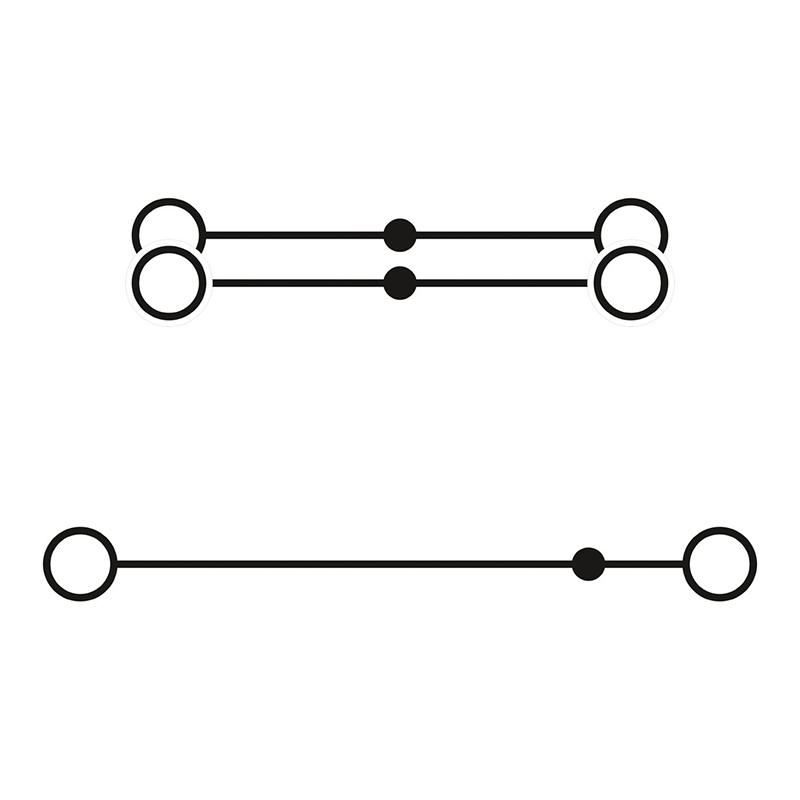 UKKB 10/2,5 - 双层接线端子