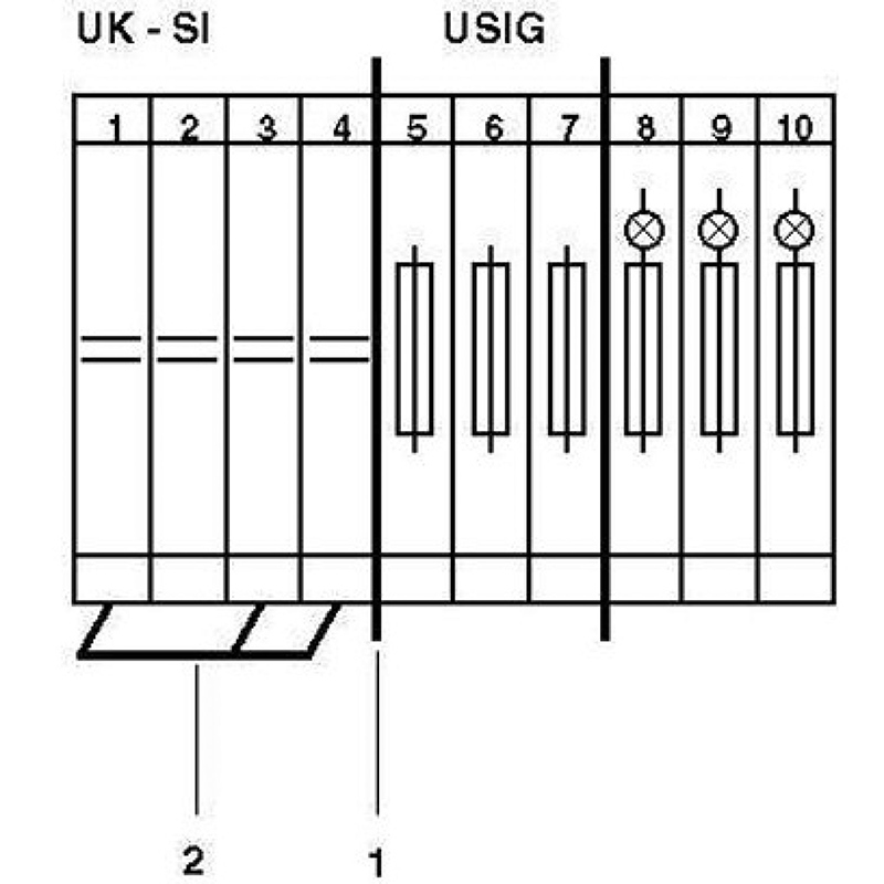 UK-SI BU - 保险丝接线端子