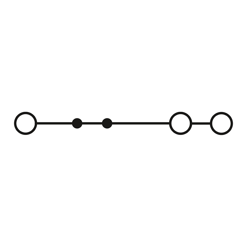 UT 2,5-TWIN BU - 直通式接线端子