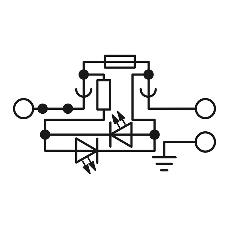 UT 4-PE/HESILED 24 (5X20) - 保险丝接线端子