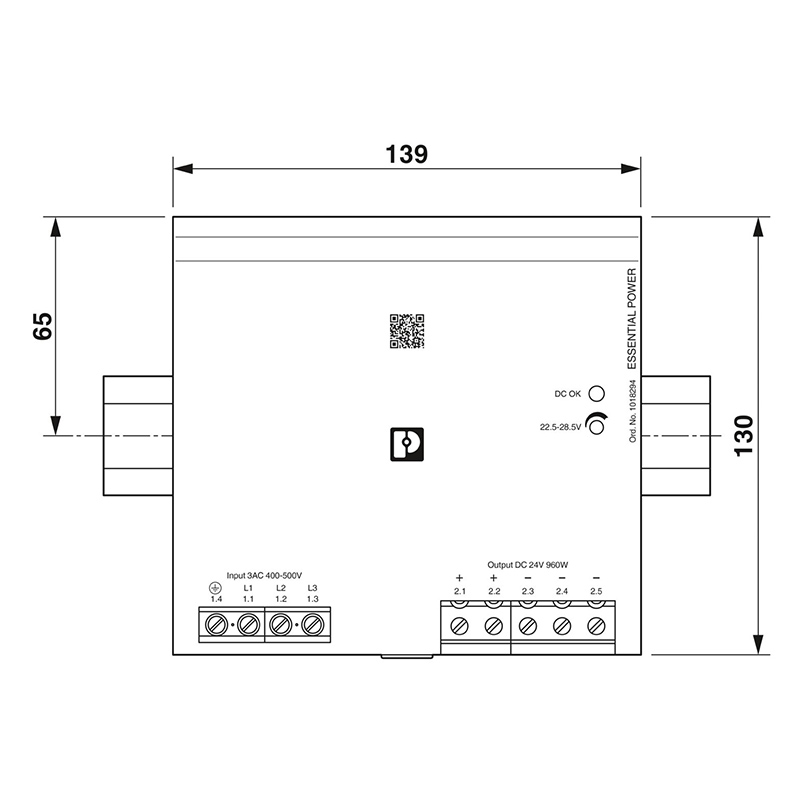 ESSENTIAL-PS/3AC/24DC/960W/EE - 电源