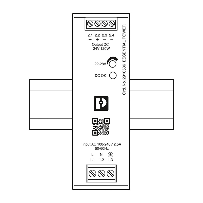 ESSENTIAL-PS/1AC/24DC/120W/EE - 电源