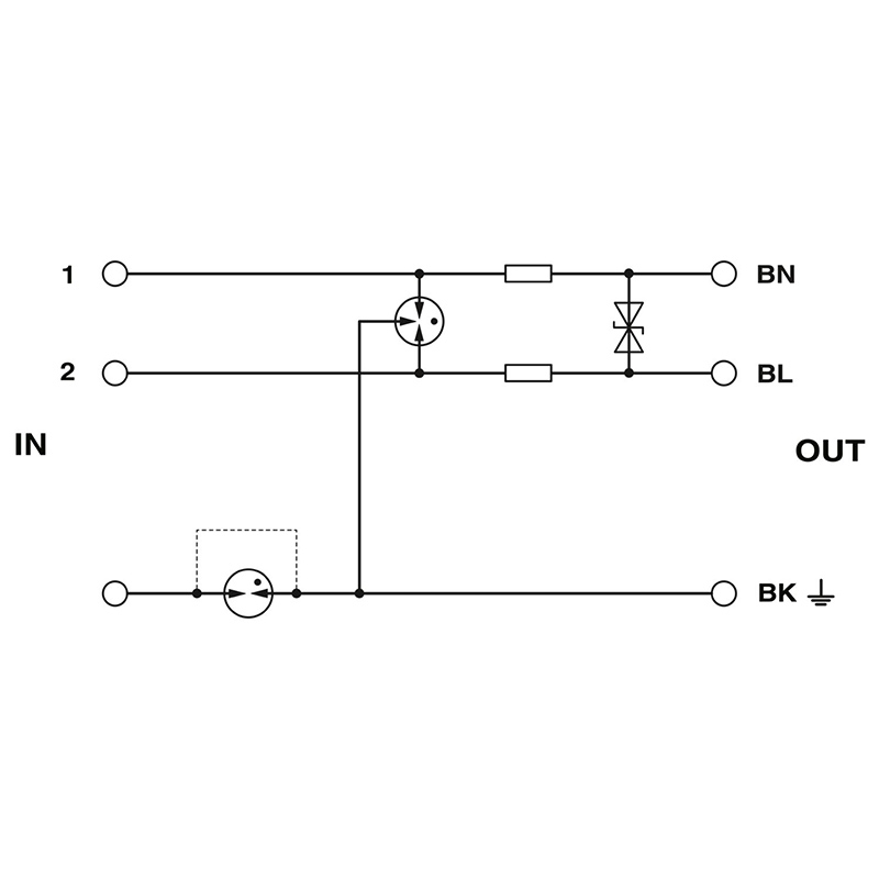 S-PT-1X2-24DC-1/2" - 电涌保护器