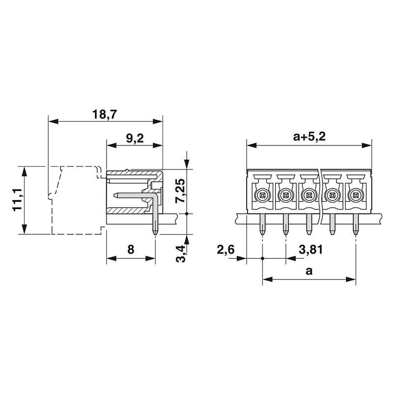 MC 1,5/10-G-3,81 - PCB插座