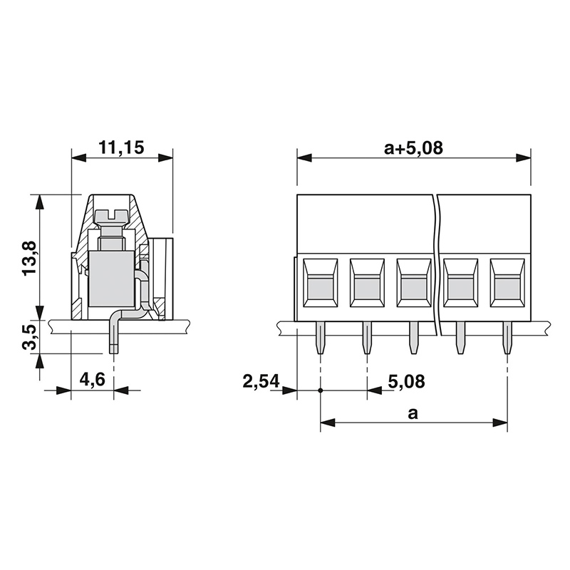 MKDSP 1,5/ 2-5,08 - PCB端子