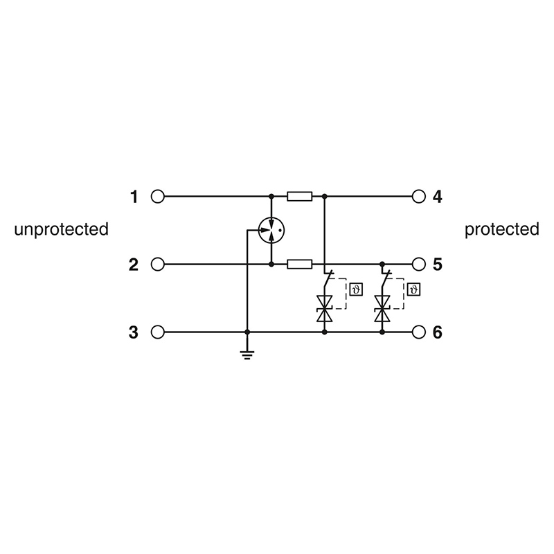 TTC-6P-2X1-48DC-UT-I - 电涌保护器