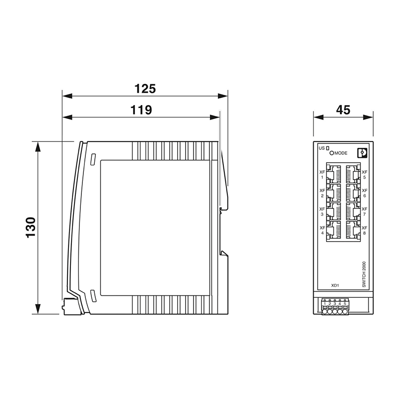 FL SWITCH 2108 - Industrial Ethernet Switch