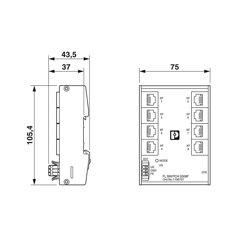 FL SWITCH 2008F - Industrial Ethernet Switch