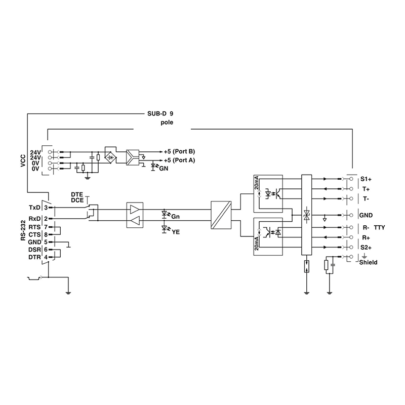 PSM-ME-RS232/TTY-P - 接口转换器