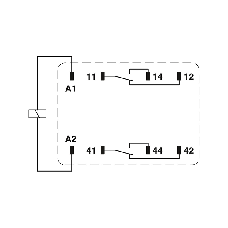 REL-IR2/LDP- 12DC/2X21 - 单个继电器