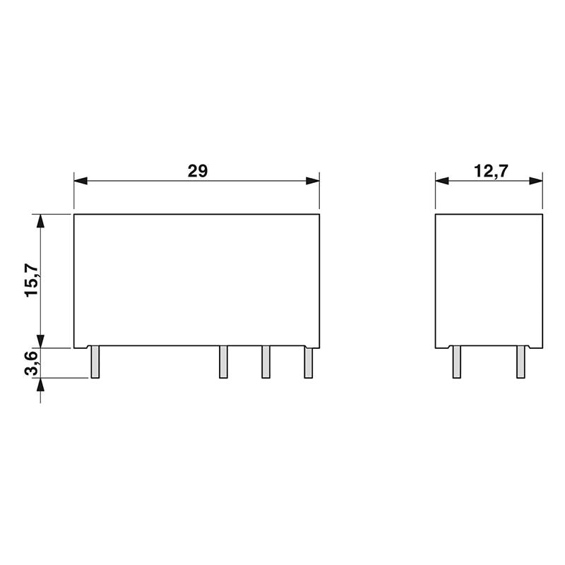 REL-MR-BL- 48DC/21HC - 单个继电器