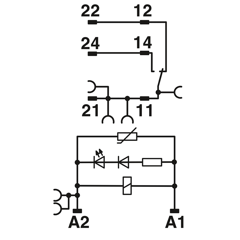 RIF-1-RPT-LV-230AC/1X21MS - 继电器模块