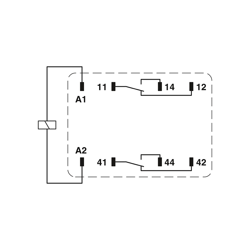 REL-IR2/24DC/2X21 - 单个继电器