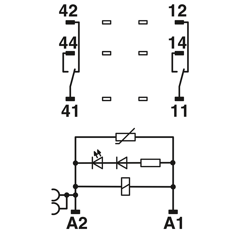 RIF-2-RPT-LV-230AC/2X21 - 继电器模块