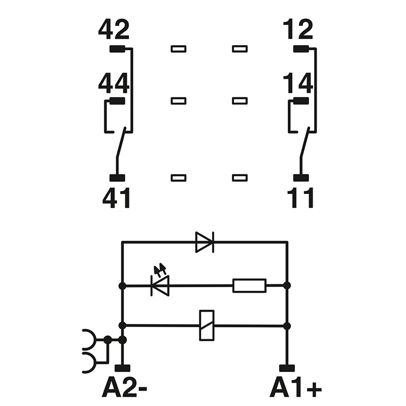 RIF-2-RPT-LDP-24DC/2X21 - 继电器模块