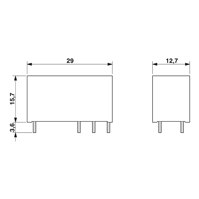 REL-MR-BL-115AC/21-21 - 单个继电器