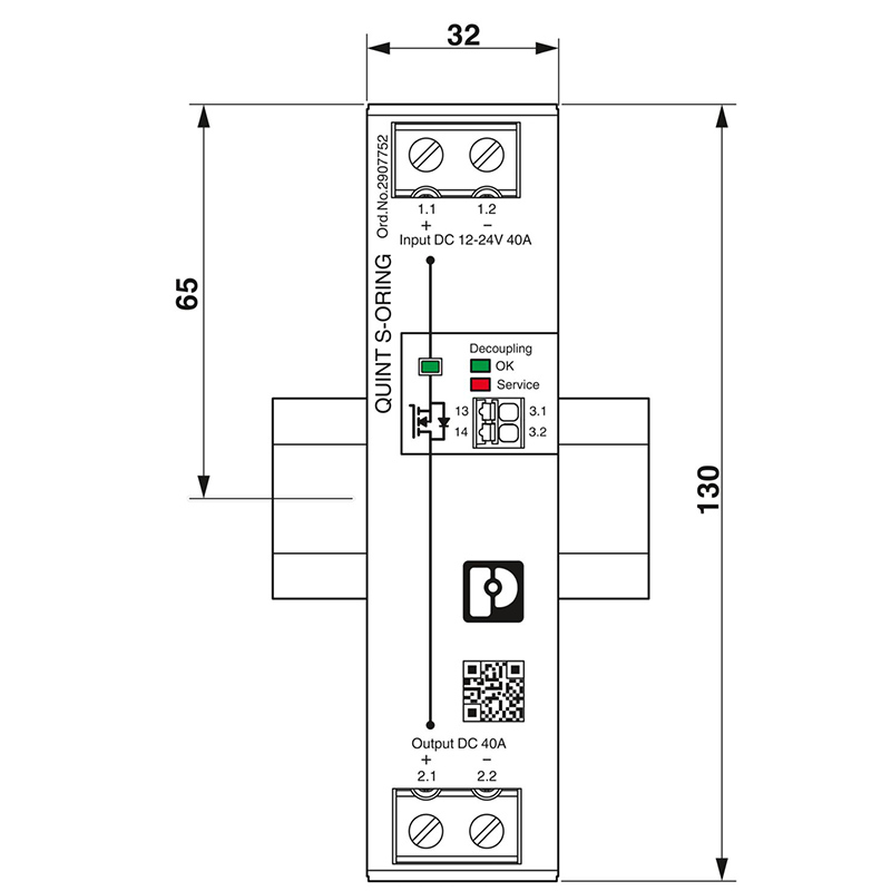 QUINT4-S-ORING/12-24DC/1X40 - 冗余模块