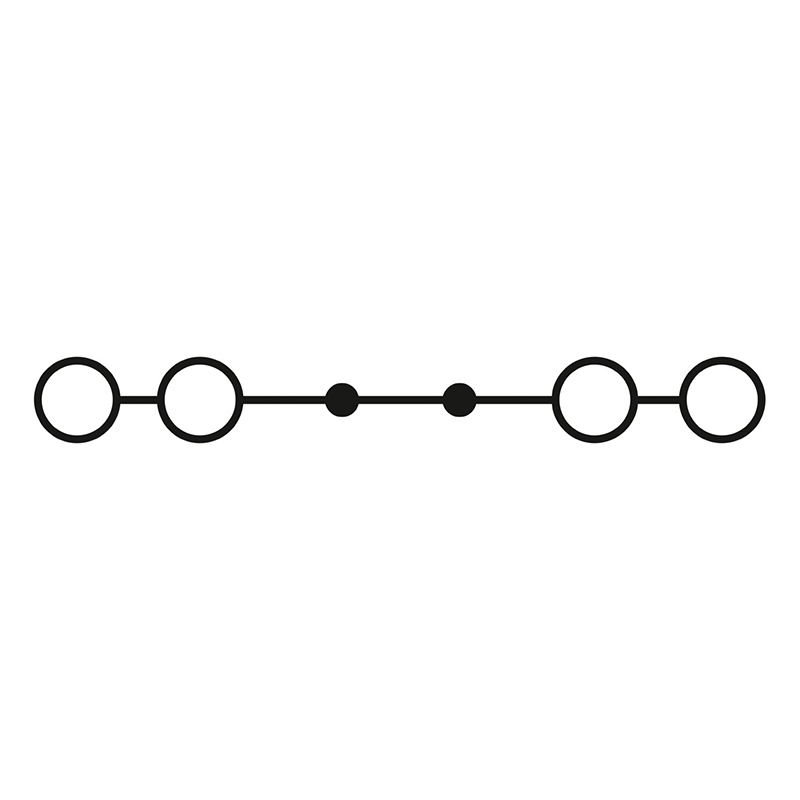 ST 1,5-QUATTRO BU - 直通式接线端子