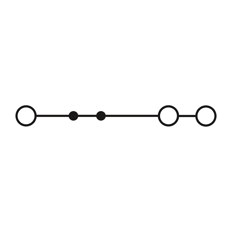 ST 2,5-TWIN BU - 直通式接线端子