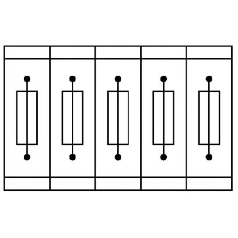 PTTB 4-HESILED 250 (5X20) - 保险丝接线端子