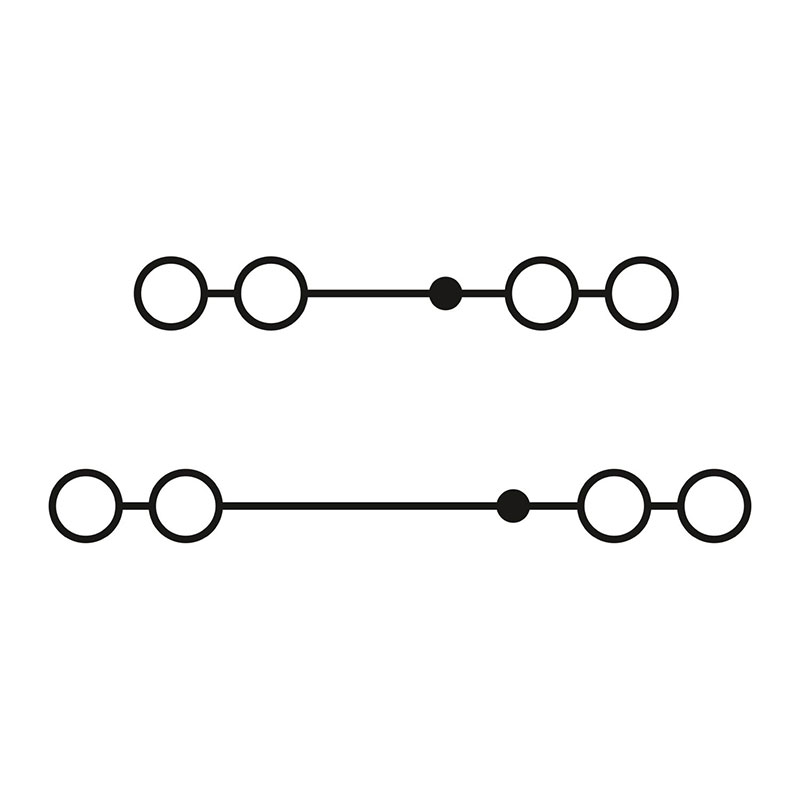 PTTBS 2,5-QUATTRO - 双层接线端子